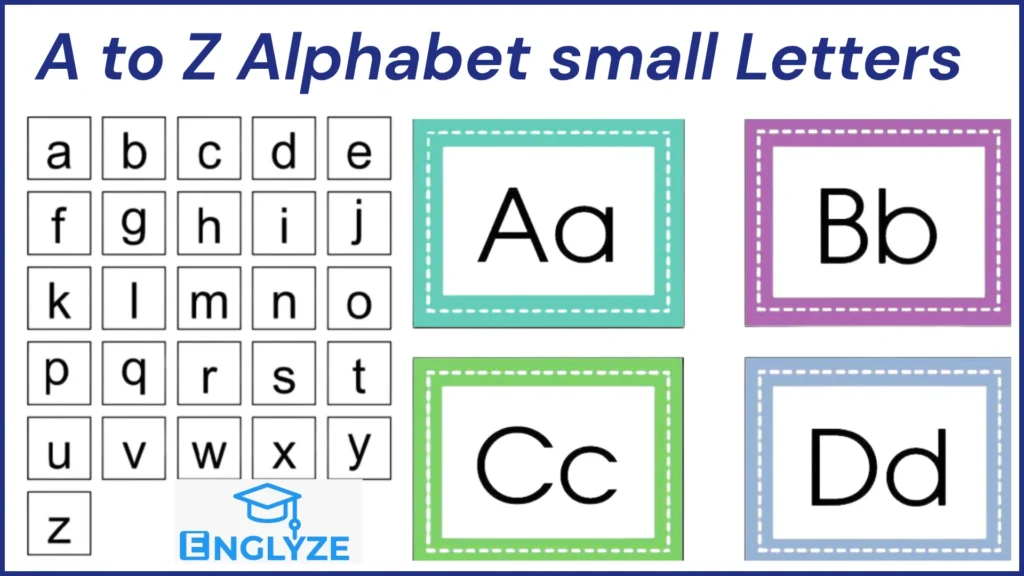 A to Z Alphabet Small Letters